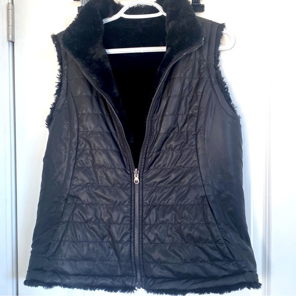 YKK Jackets & Blazers - Black vest with plush interior